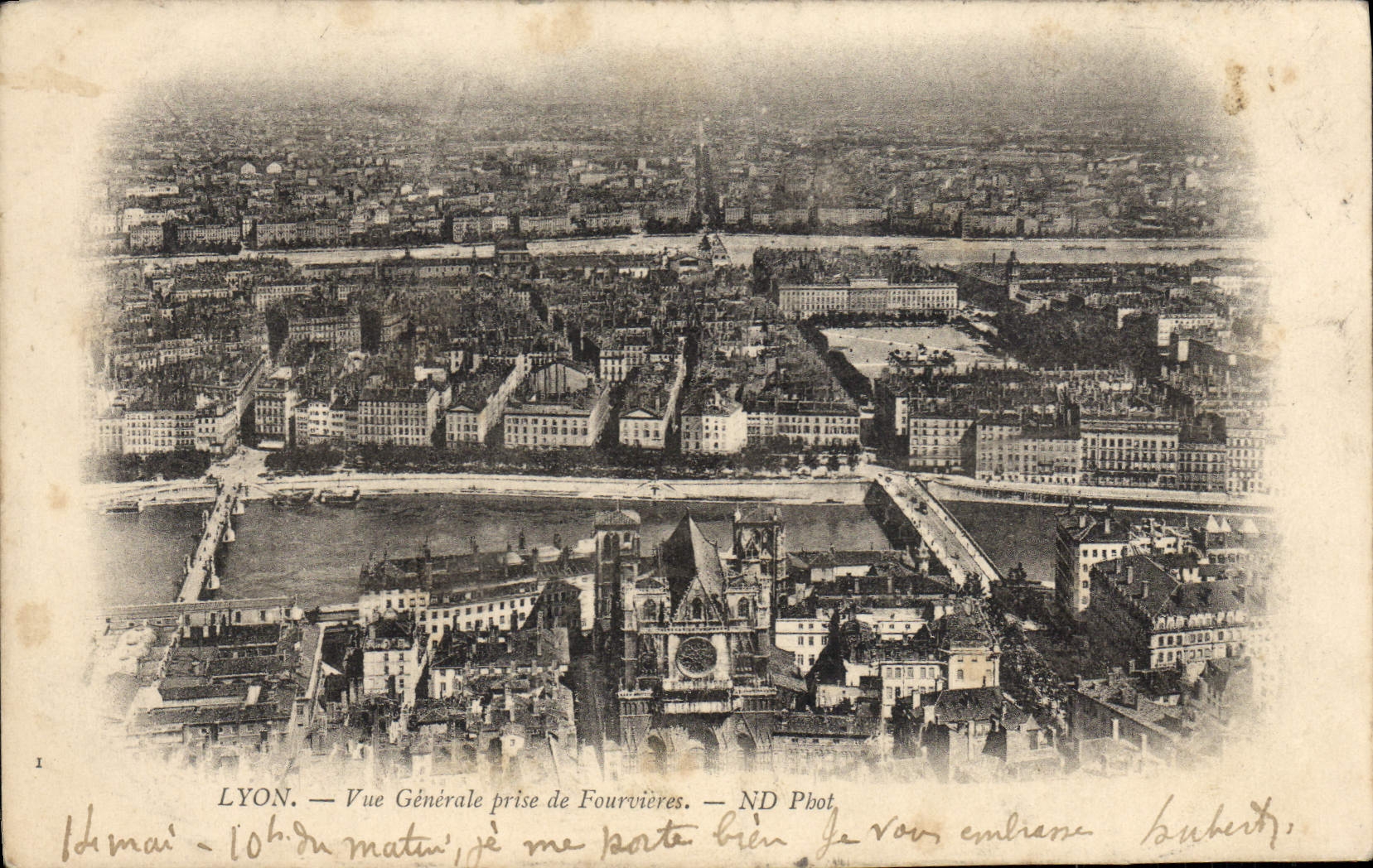 CPA Lyon Vue Generale Prise De Fourvieres