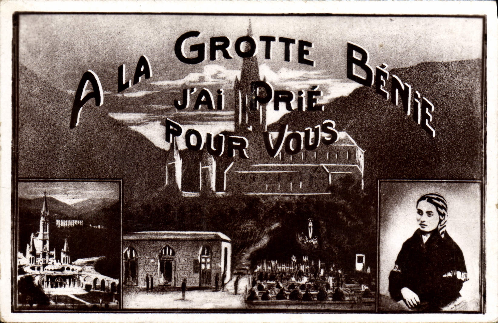 VINTAGE POSTCARD With the Cave For You Heavy Bernadette