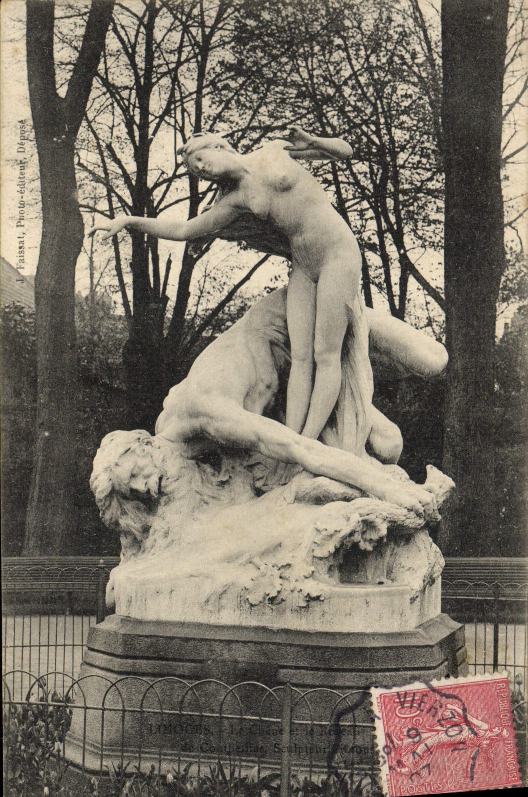 VINTAGE POSTCARD Limoges the Oak