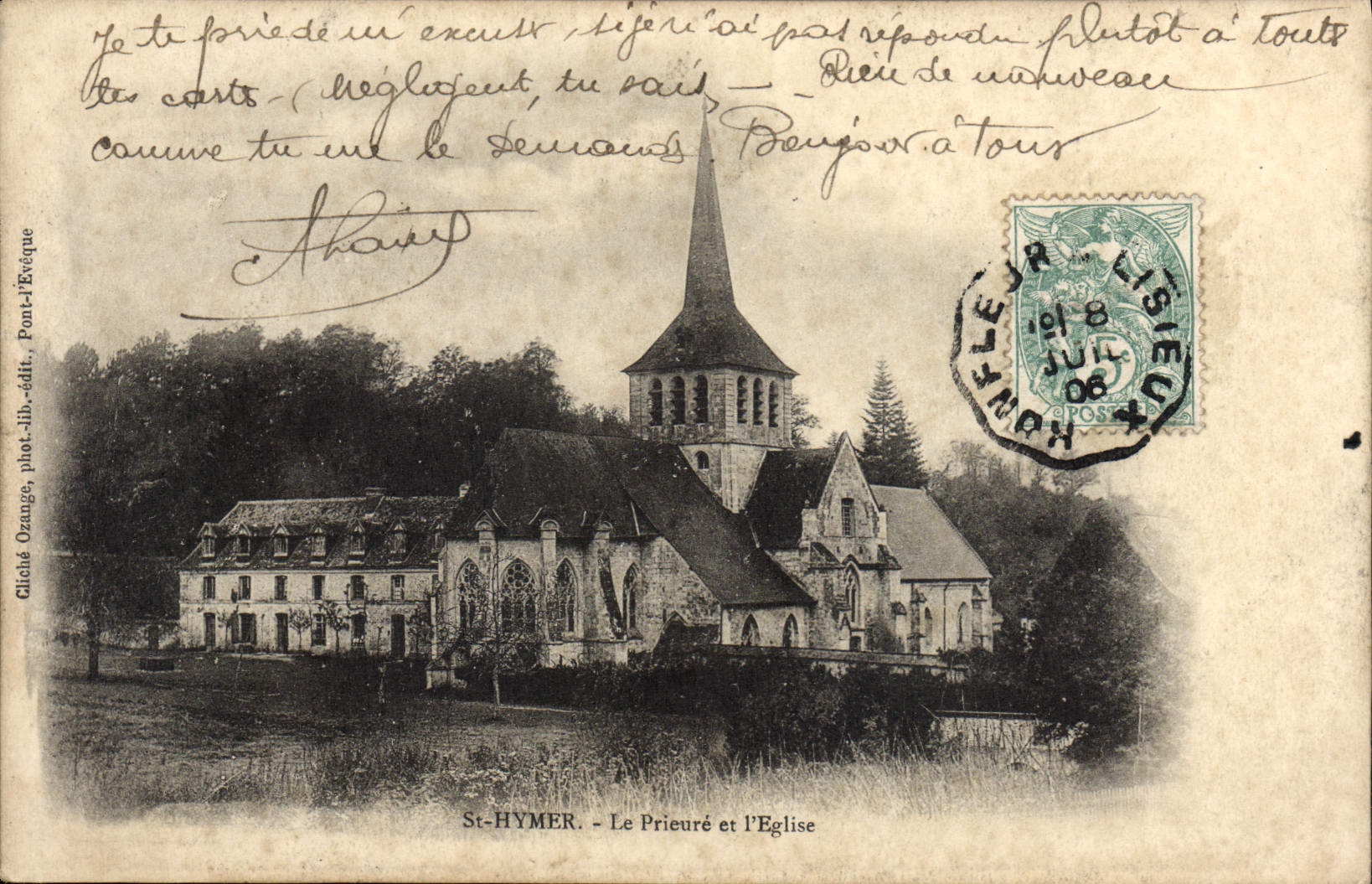 CPA St Hymer Le Priere Et I'Eglise
