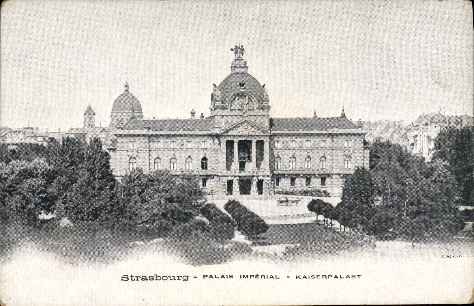 CPA Strasbourg Palais Imperial 