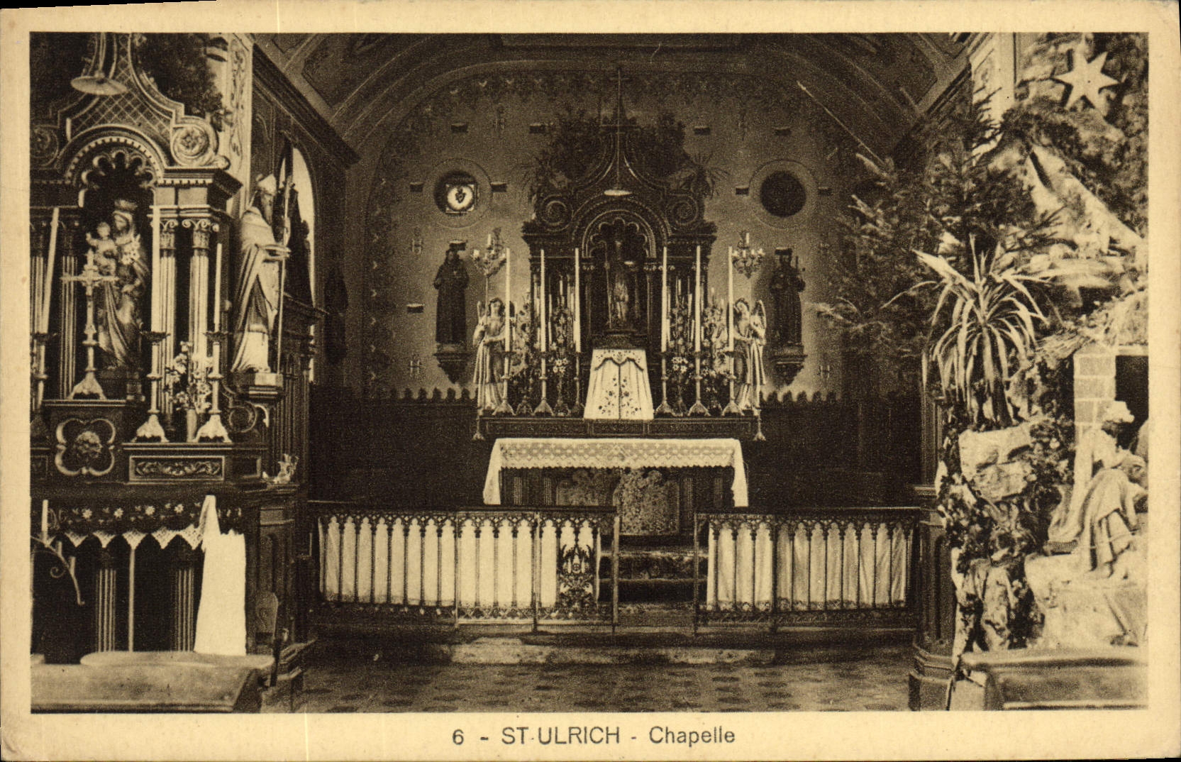 VINTAGE POSTCARD St Ulrich Vault
