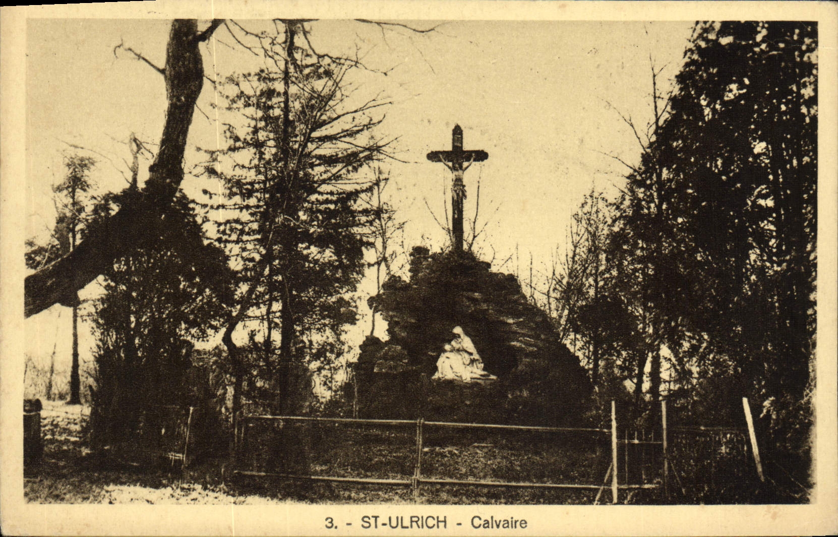 VINTAGE POSTCARD St Ulrich Martyrdom