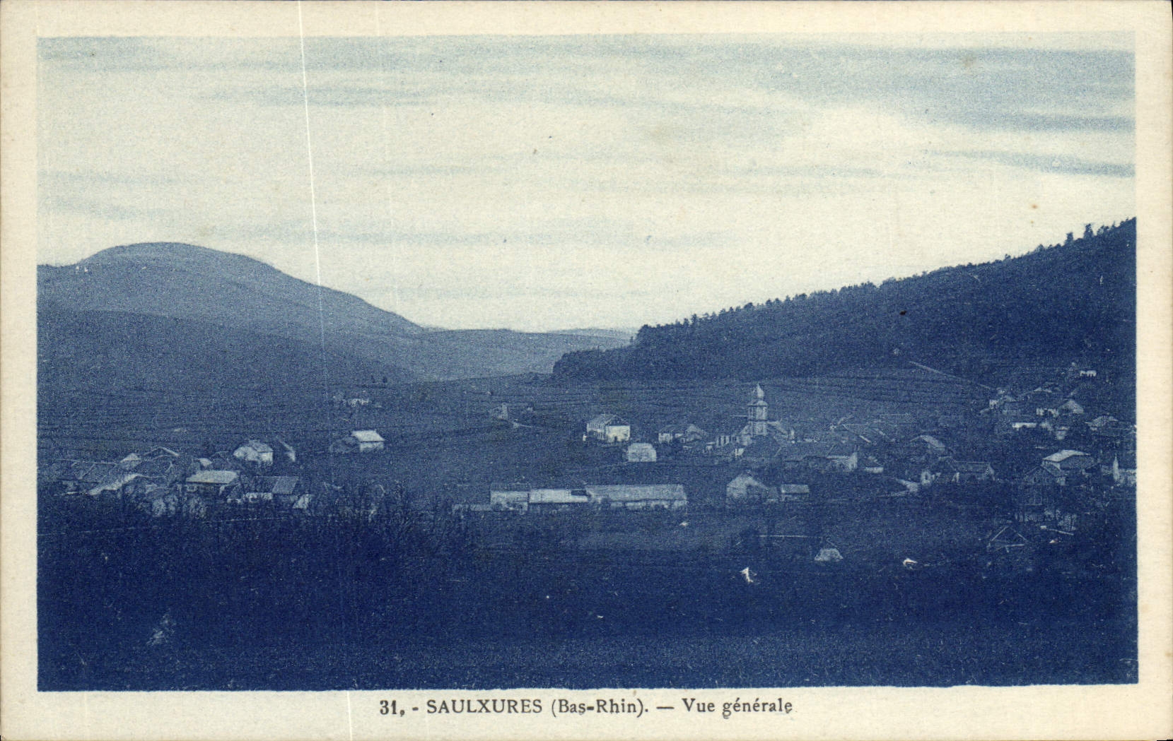 VINTAGE POSTCARD Saulxures View