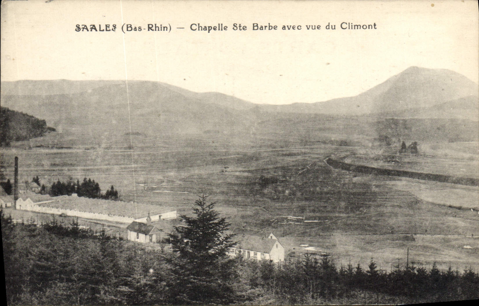 VINTAGE POSTCARD Saales Chapelle co. Beard With Sight Of Climont