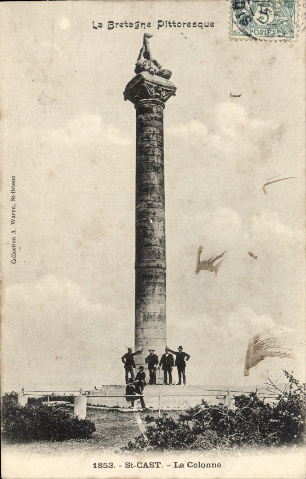 CPA St Cast La Colonne