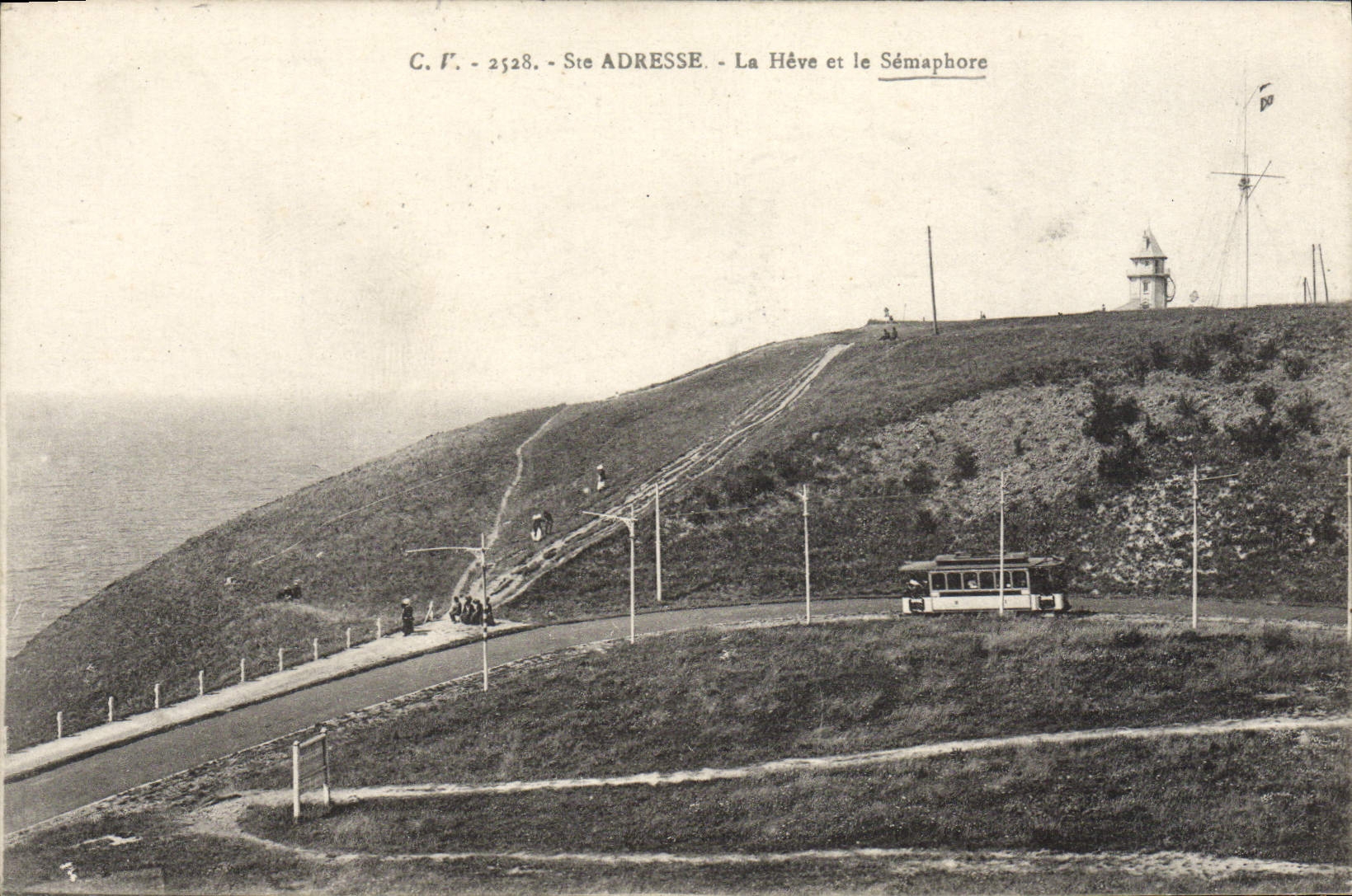 VINTAGE POSTCARD co. Addresses Heve And the Semaphore