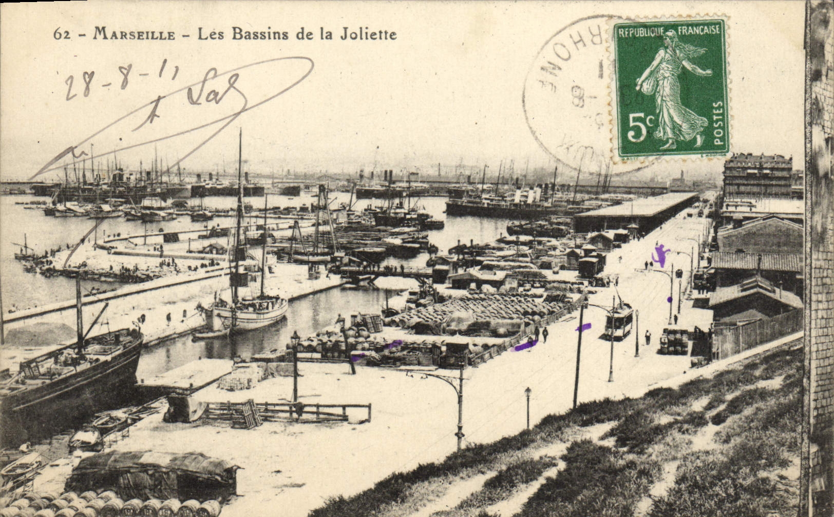 CPA Marseille Les Bassins De La Joliette