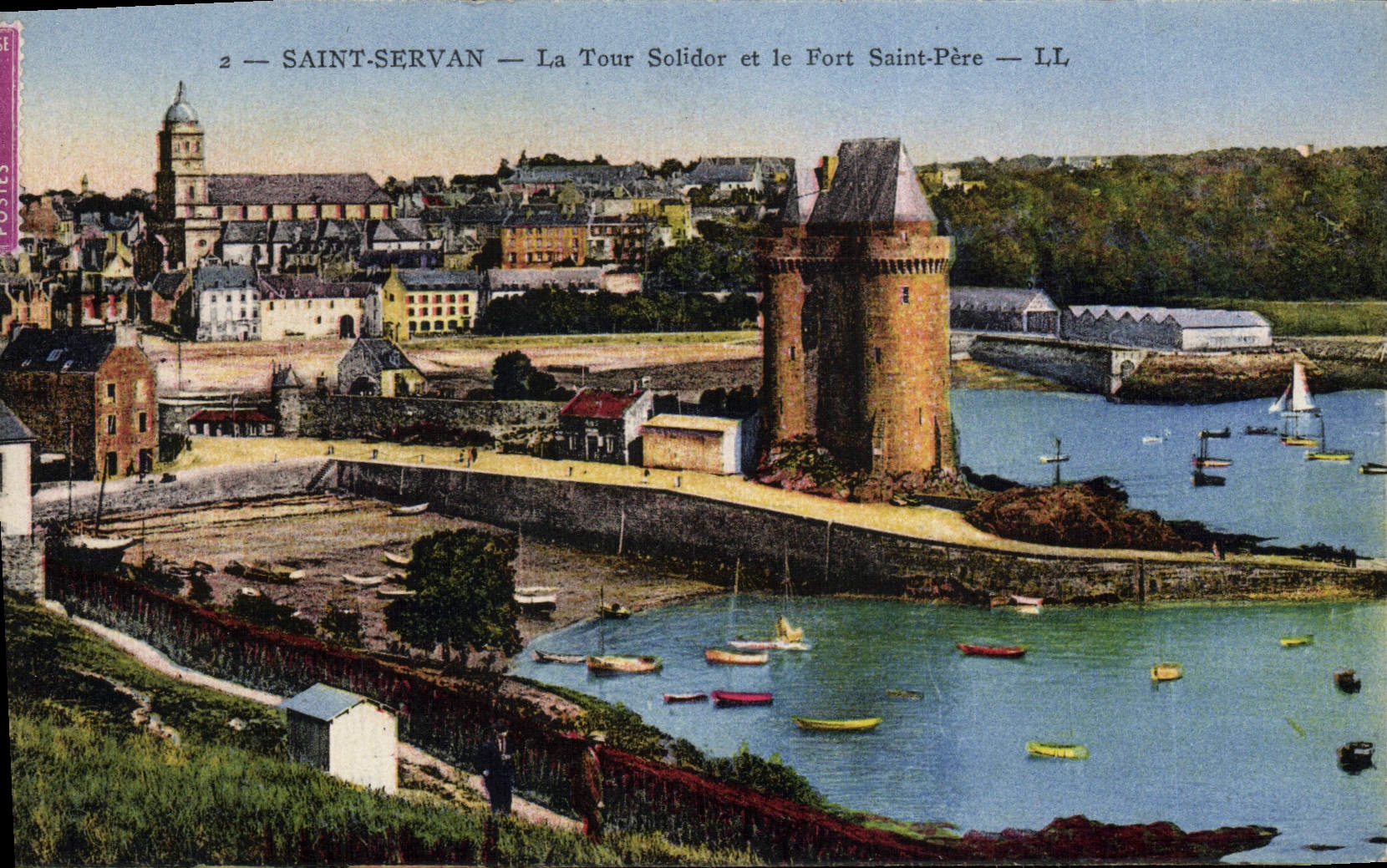 CPA Saint Servan La Tour Solidor Et Le Fort Saint Pere