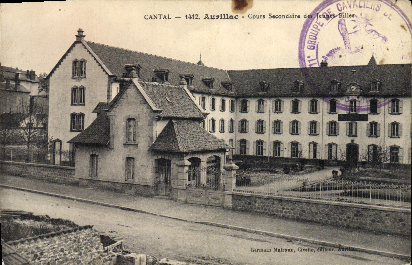 CPA Cantal Aurillac Cours Secondaire Des Jeunes Filles
