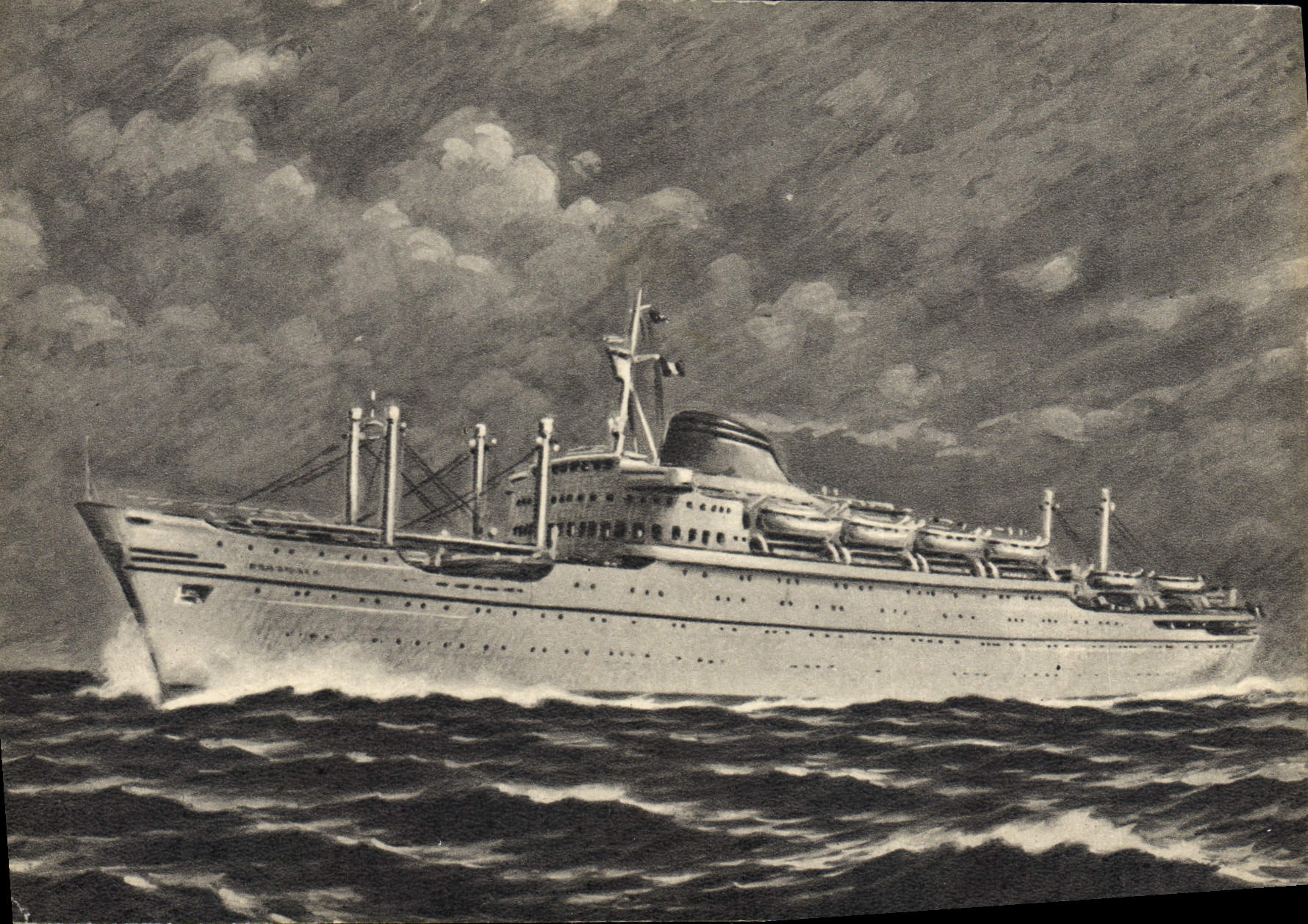 VINTAGE POSTCARD Neptunia Boat