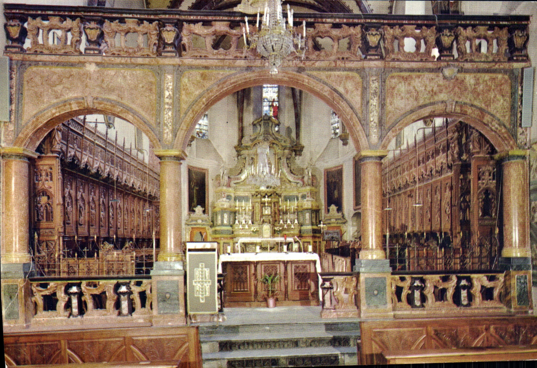 MODERN CARD Aosta Altare Maggiore Stalli Della Collegiata