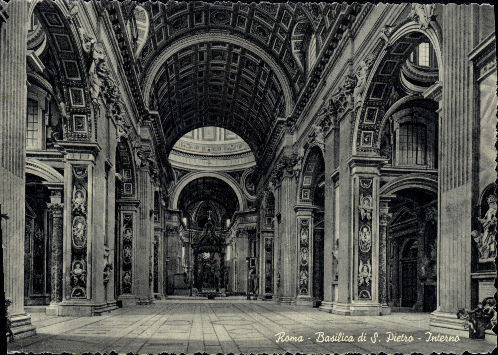 POSTAL Roma Basilica Di S Pedro de la VENDIMIA internado