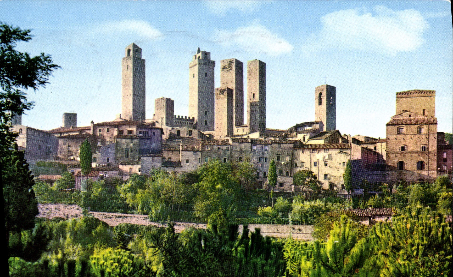 MODERN CARD Citta Di Gimignano Panorama