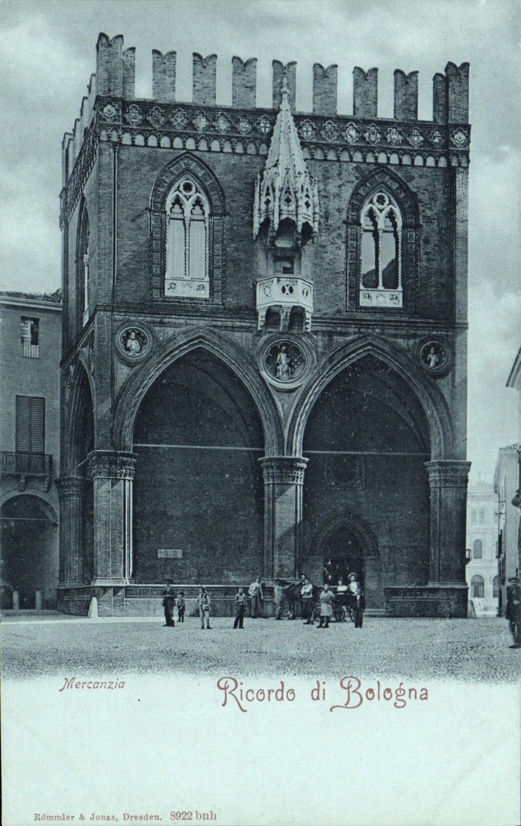 CPA Mercanzia Ricordo Di Bologna