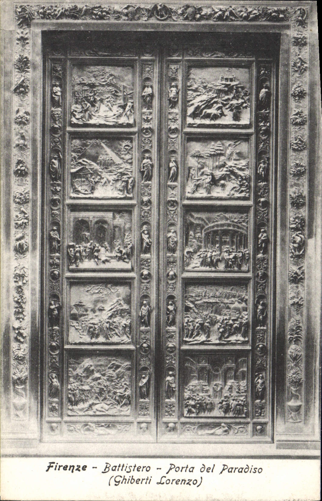 CPA Firenze Battistero Porta Del Paradiso Ghiberti Lorenzo