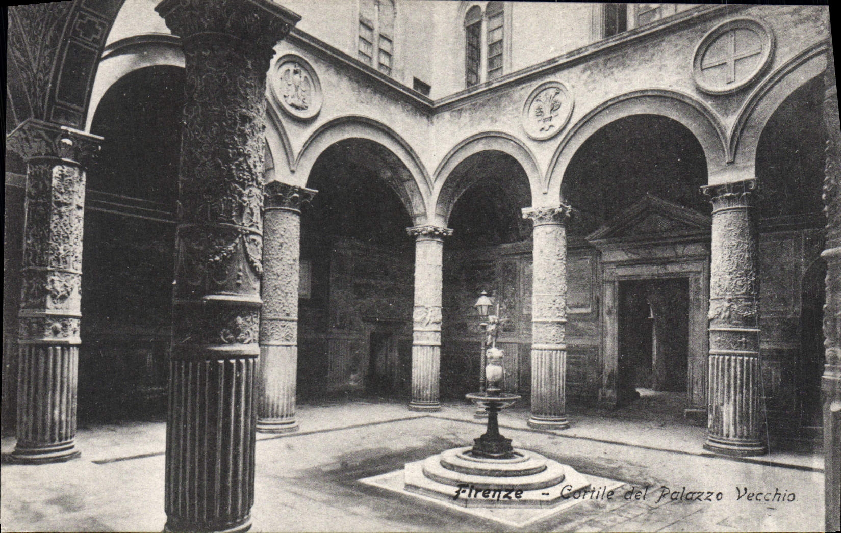 CPA Firenze Cortile Del Palazzo Vecchia