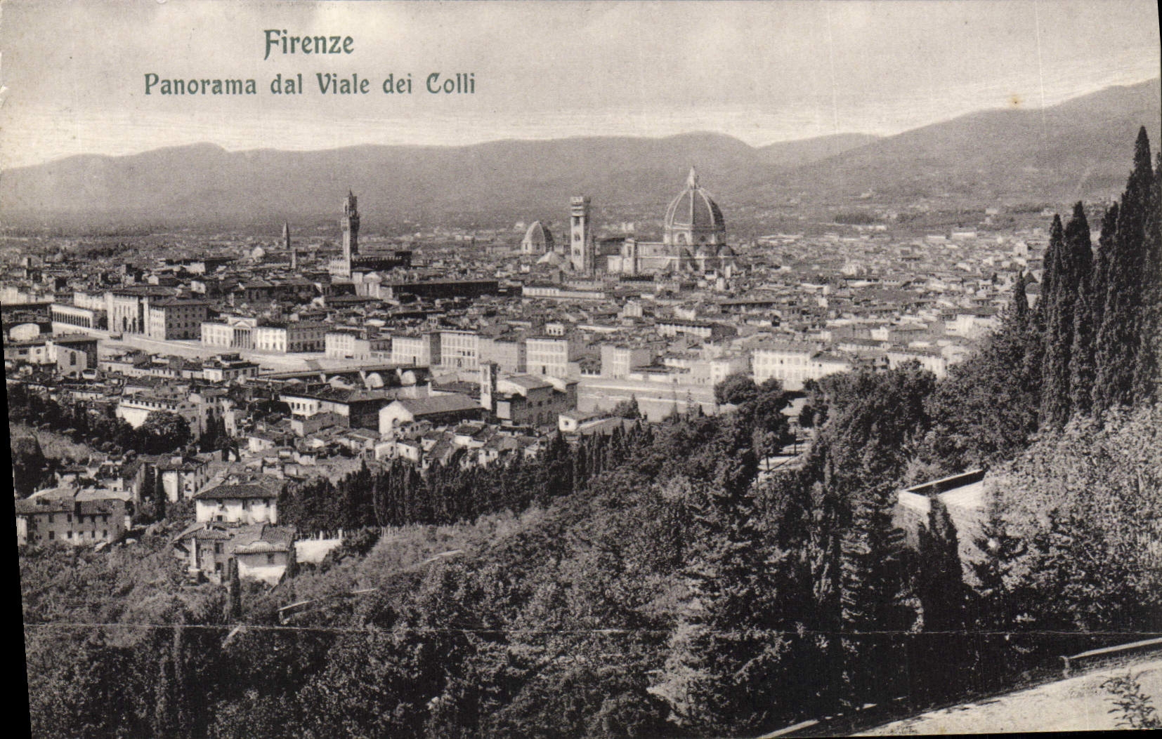 CPA Firenze Panorama Dal Viale Dei Colli