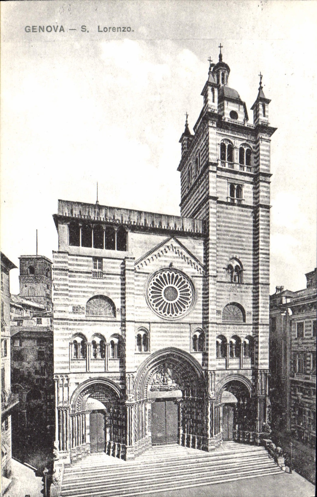 VINTAGE POSTCARD Genova S Lorenzo