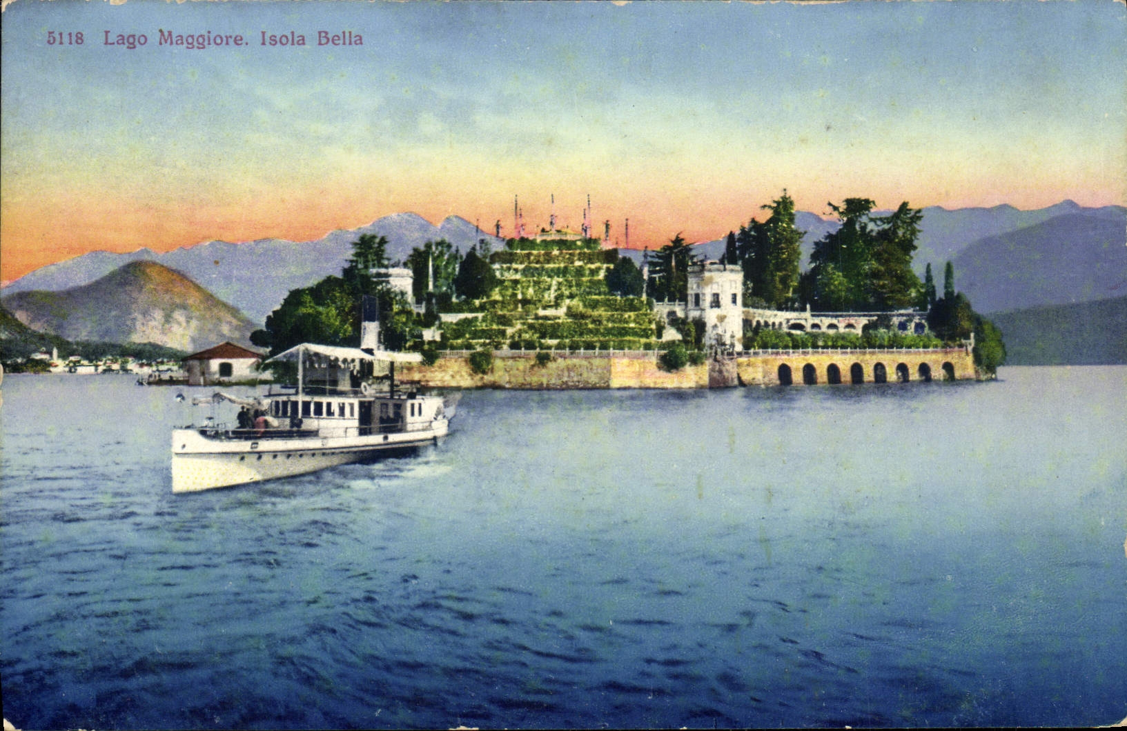 CPA Lago Maggiore Isola Bella Bateau