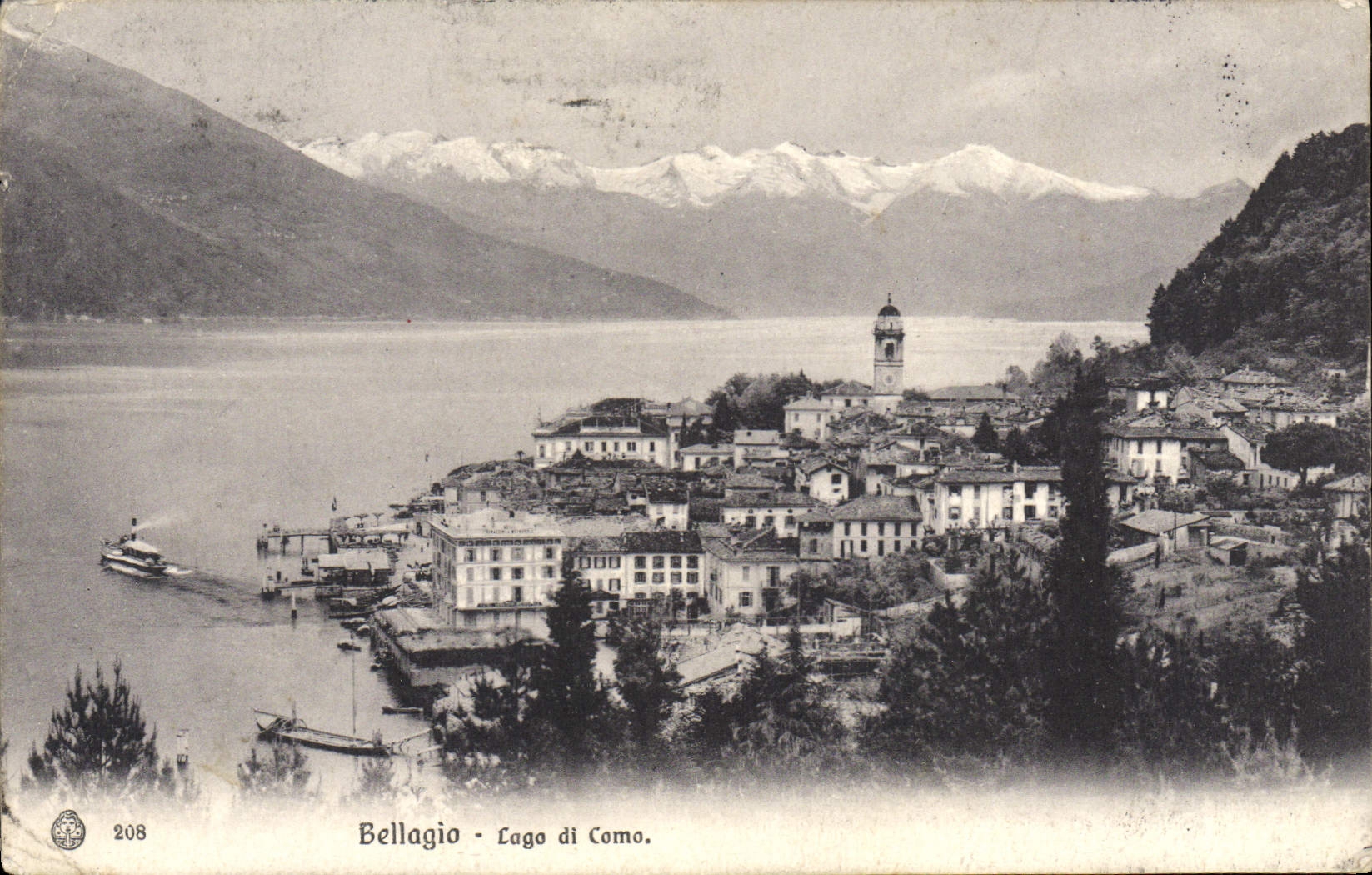 VINTAGE POSTCARD Bellagio Lago Di Como