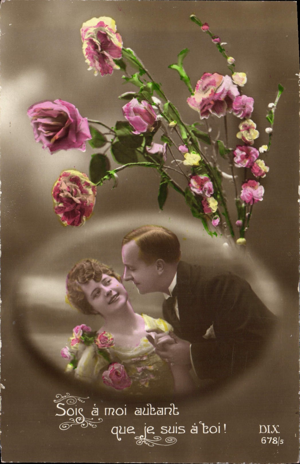 VINTAGE POSTCARD Fantasie Woman