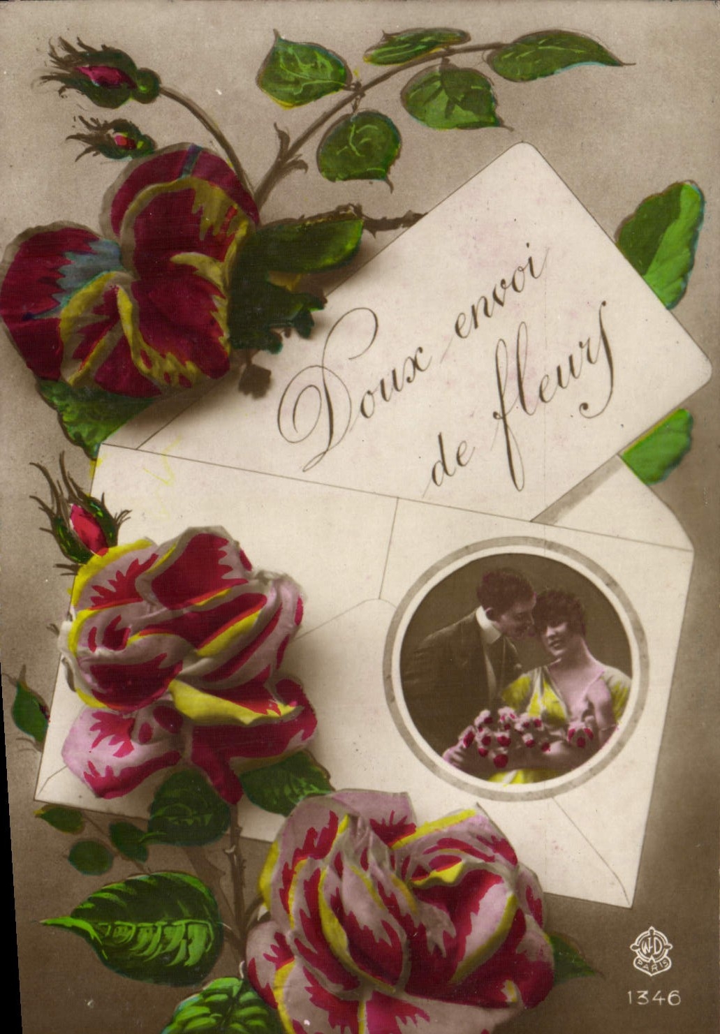 CPA Fantaisie Fleurs