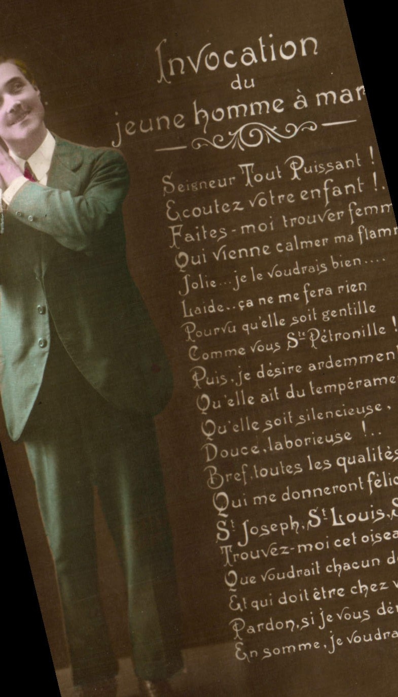 CPA Invocation Du Jeune Homme A Marier Mariage