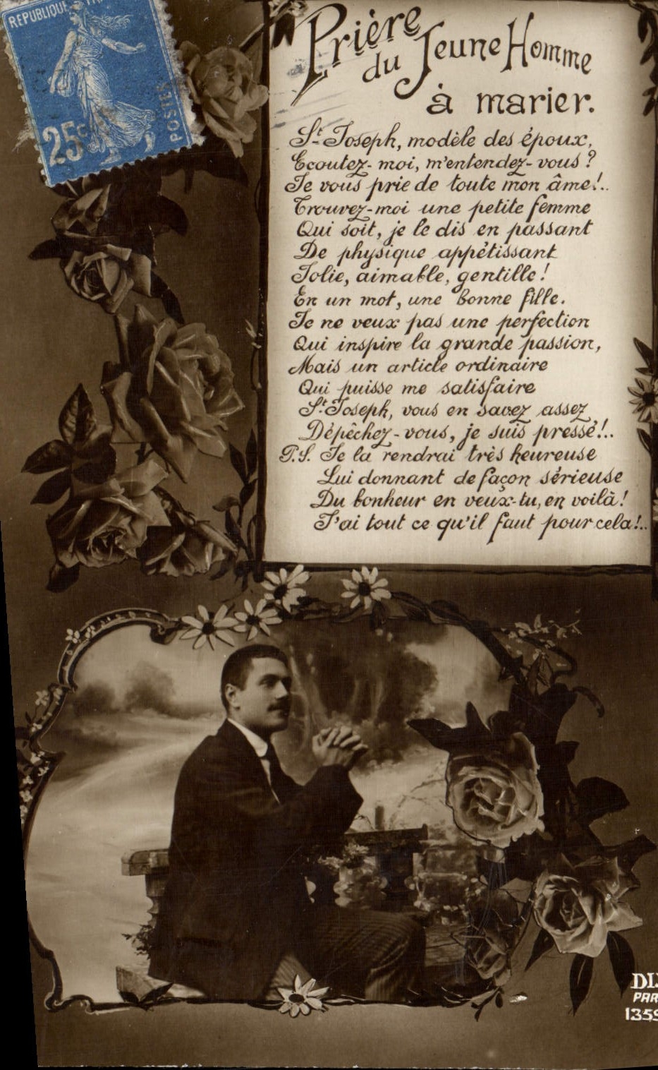 CPA Piere Du Jeune Homme A Marier Mariage