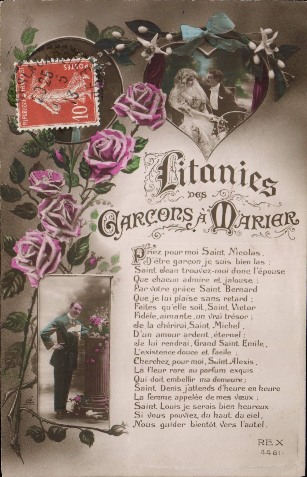 CPA Litanies Garcors a Marier Mariage 