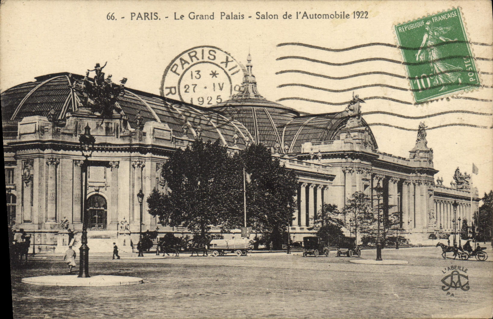CPA Paris Le Grand Palais Salon De I'Automobile 1922