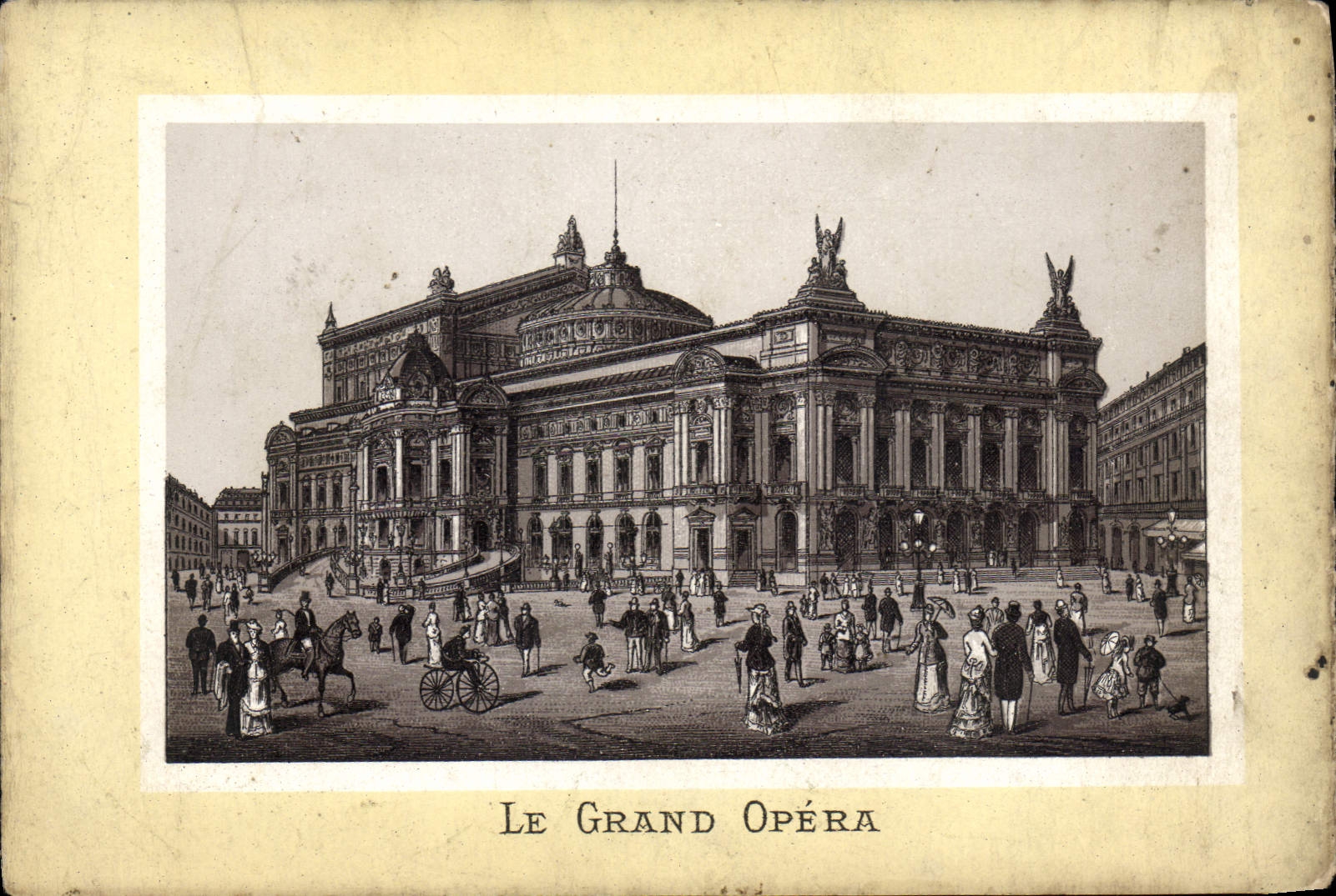 VINTAGE POSTCARD Paris the Grand opera