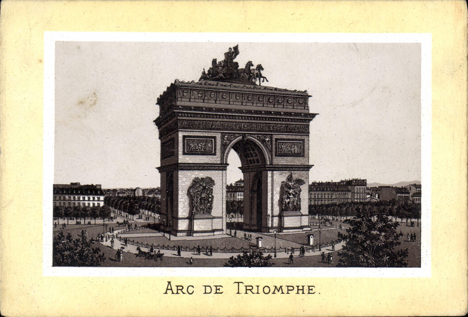 CPA Paris Arc De Triomphe