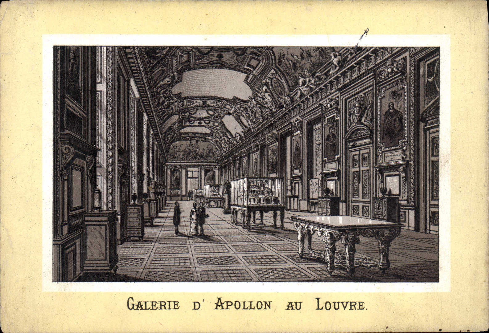 CPA Paris Galerie A Apollon Au Louvre