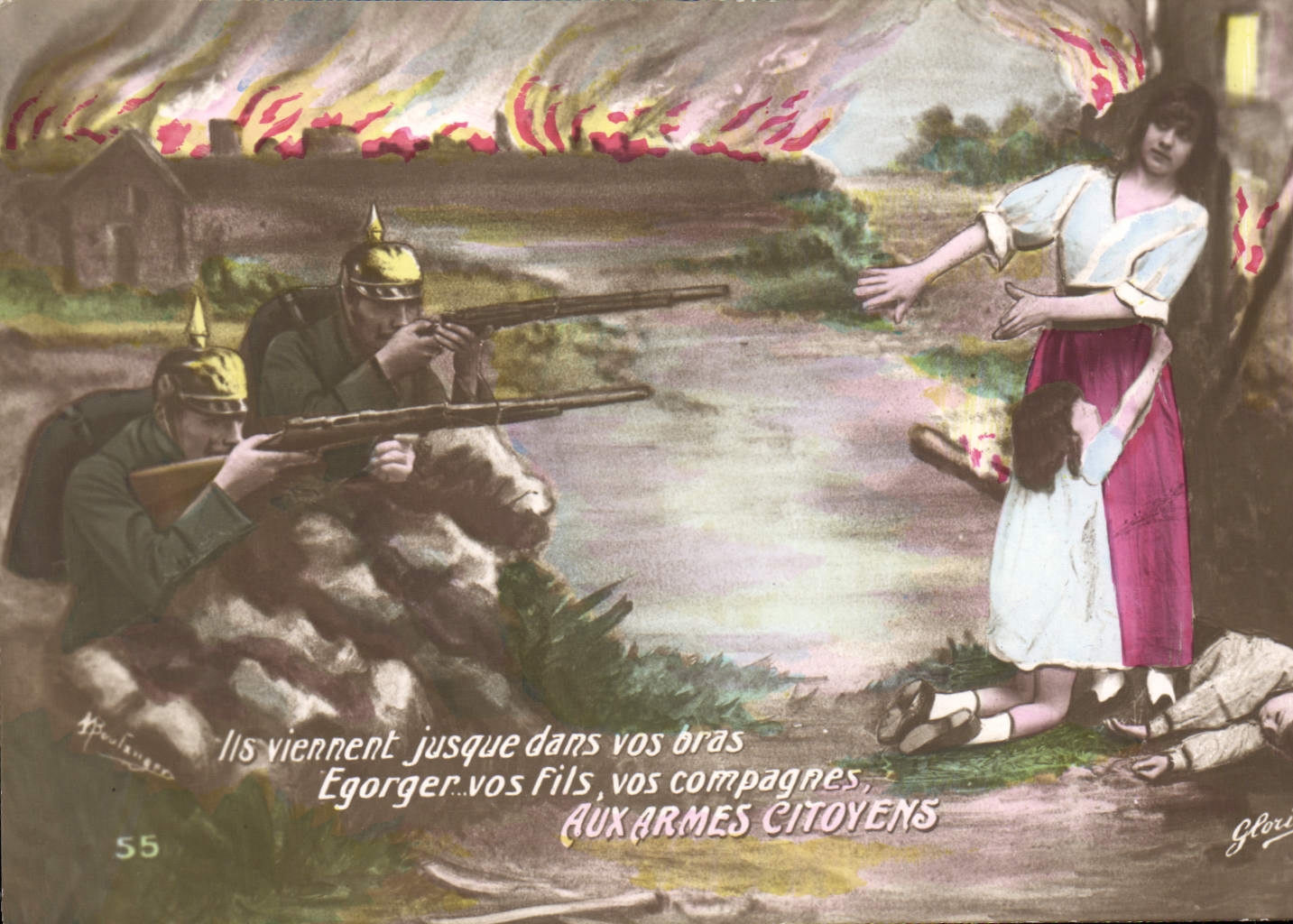 VINTAGE POSTCARD They Come Until In Your Arms engaging your sons your Militaria partners