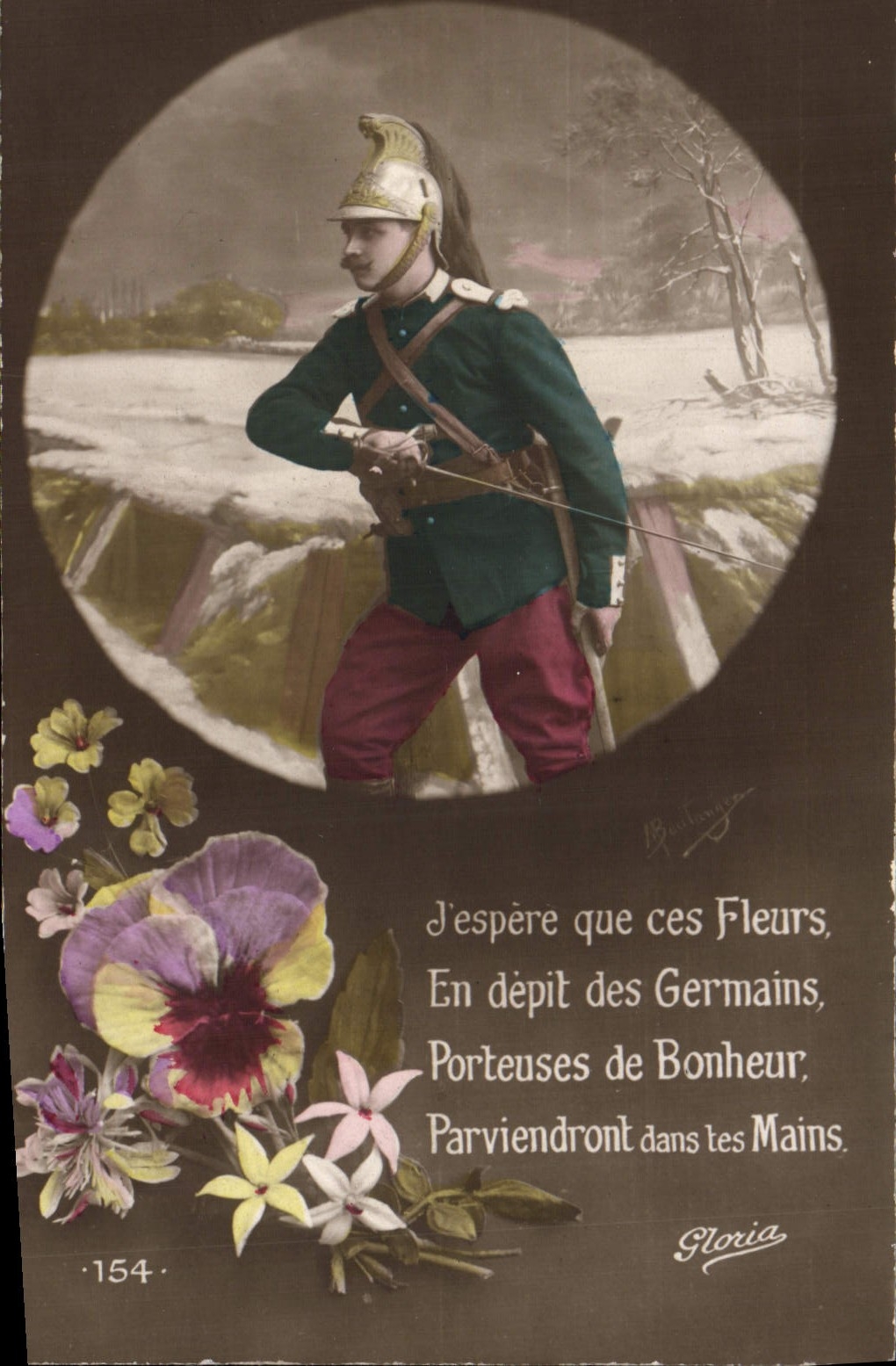 CPA Fantaisie Soldat Militaria