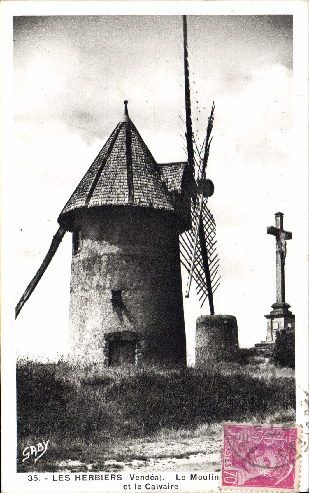 VINTAGE POSTCARD Herbaria the Mill And the Martyrdom