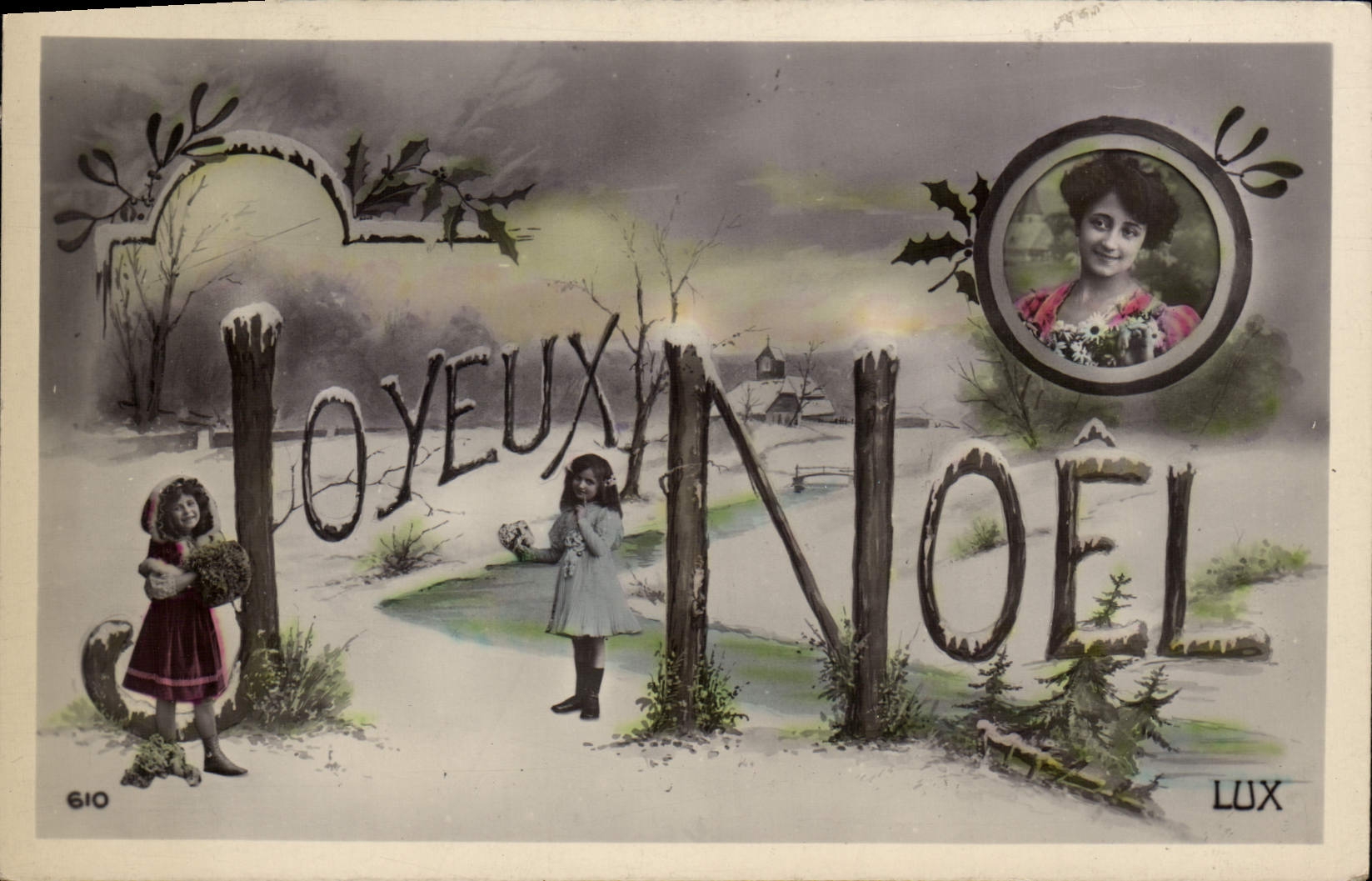 CPA Fantaisie Joyeux Noel