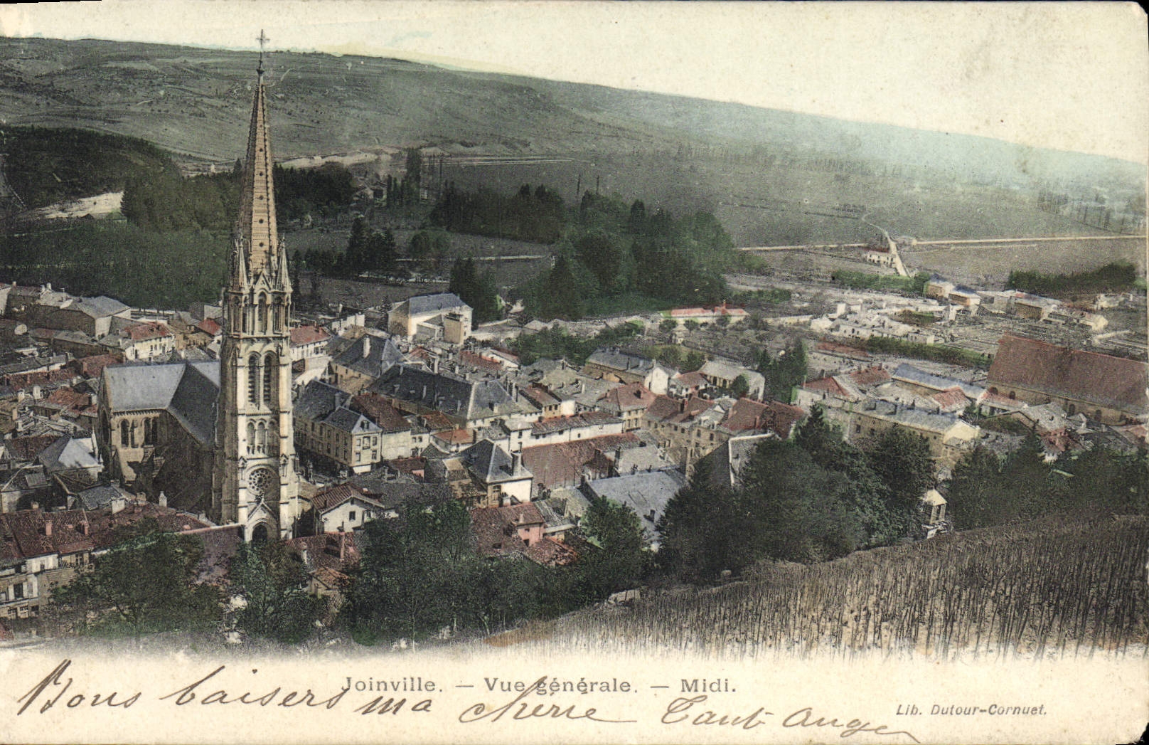 VINTAGE POSTCARD Joinville View Midday Good seal