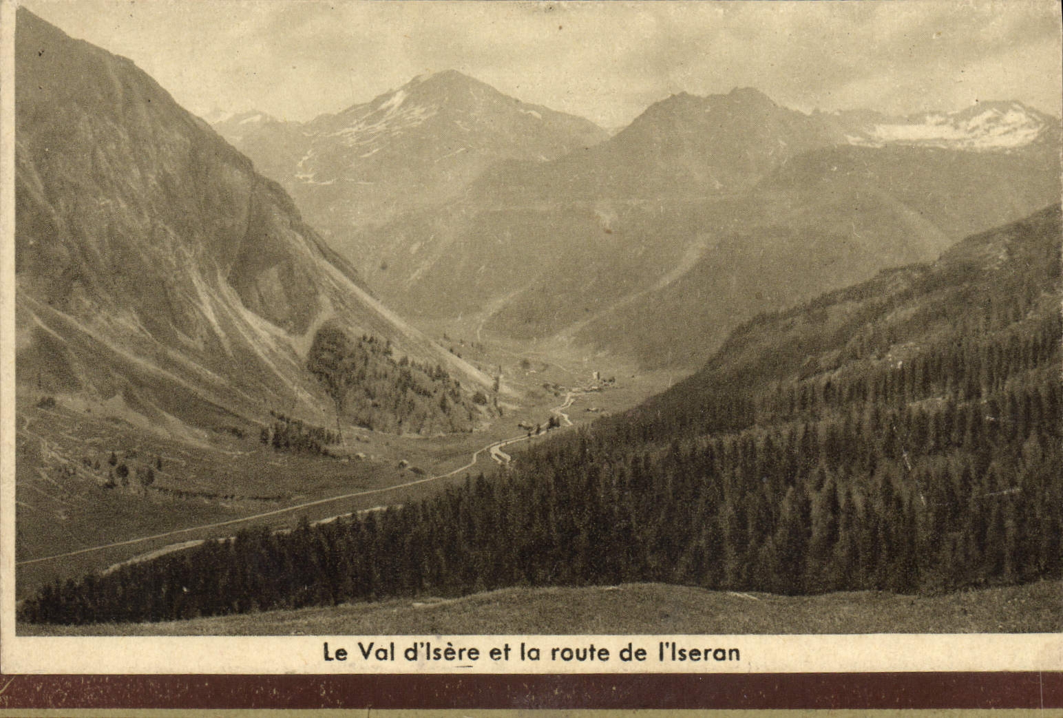 CPA Le Val D'Isere Et La Route De I'Ilseran