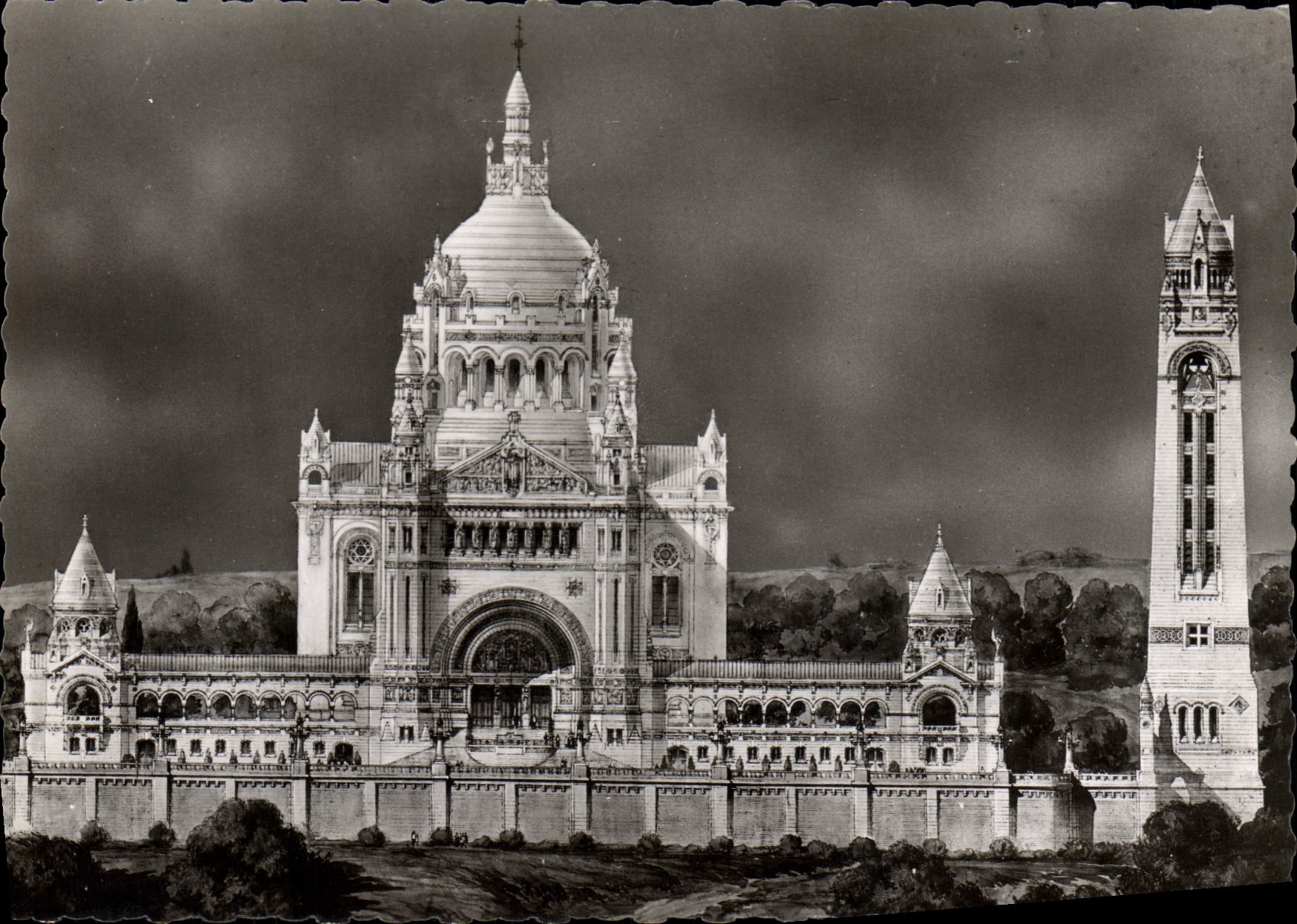 POSTAL MODERNA la basílica De Lisieux View del proyecto