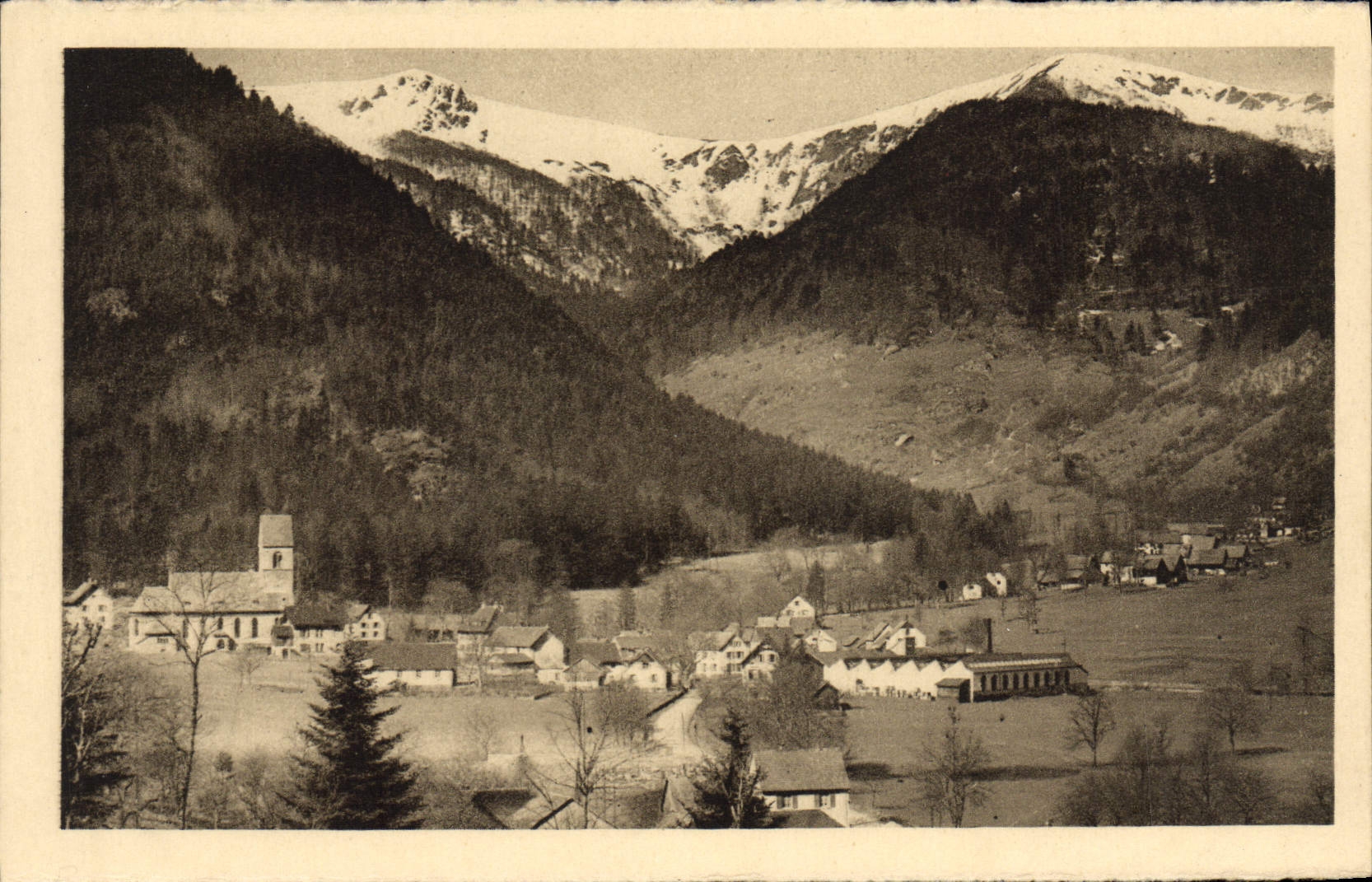 POSTAL Mittlach de la VENDIMIA con Rotenbachkopf y Rainkopf