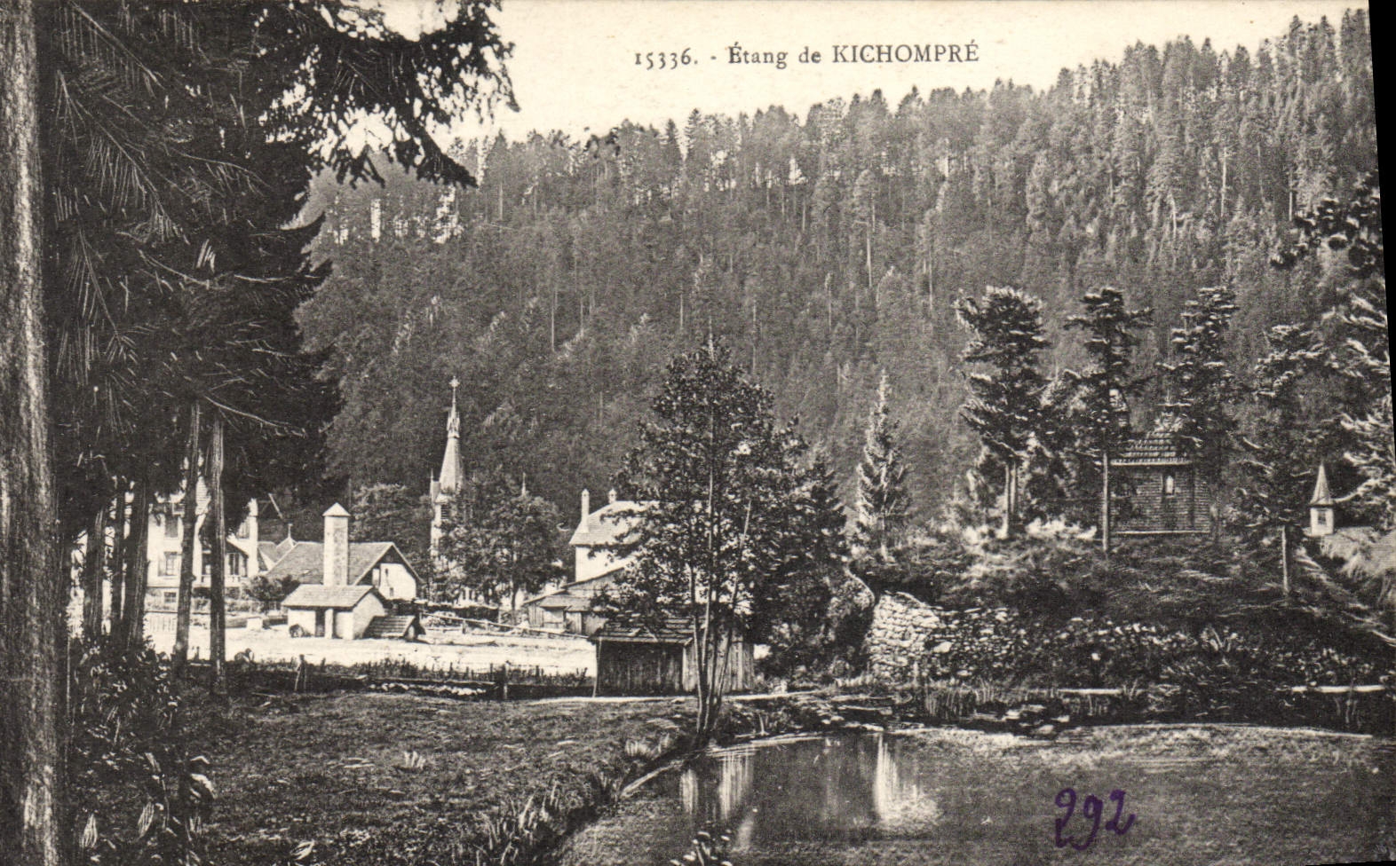 VINTAGE POSTCARD Pond De Kichompre