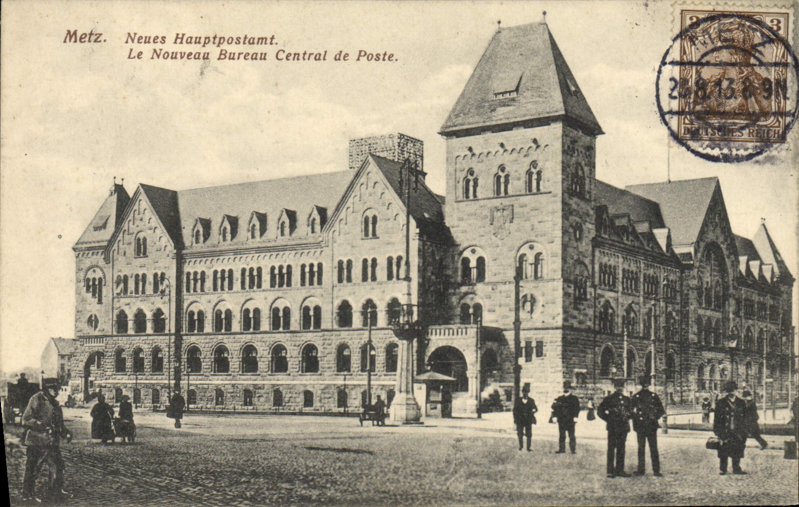 POSTAL Metz de la VENDIMIA nuevo sede de la estación