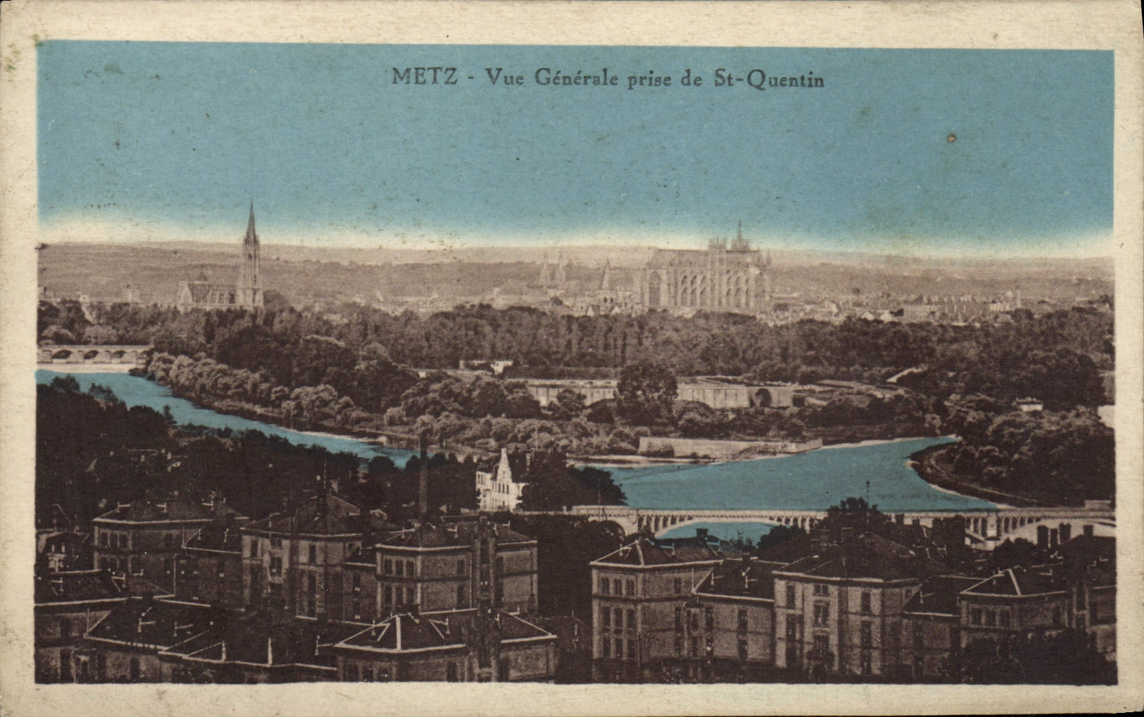CPA Metz Vue Generale Prise De St Quentin