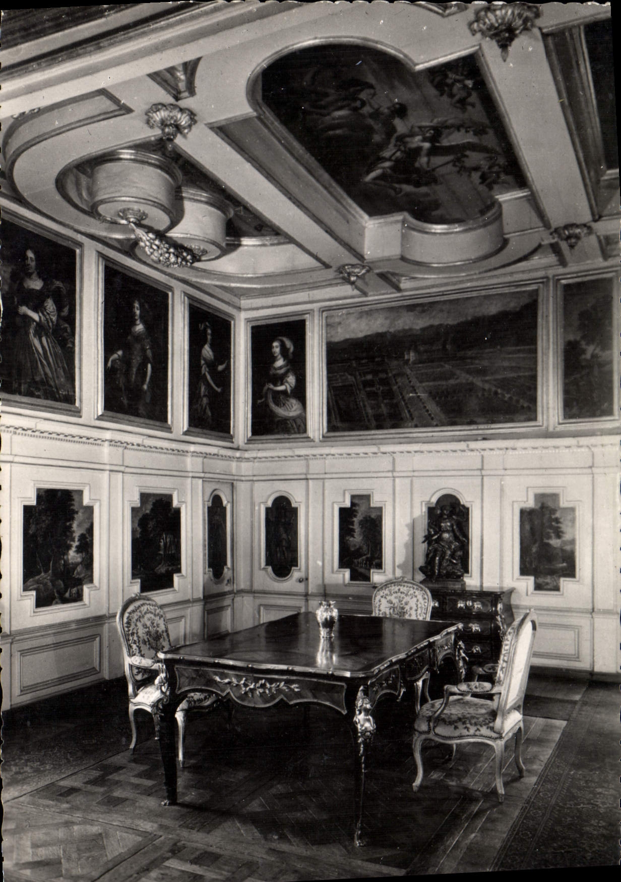 POSTAL MODERNA institución San José del rebuzno de Castle De Mesneres In el cuarto de los cuatro tambores