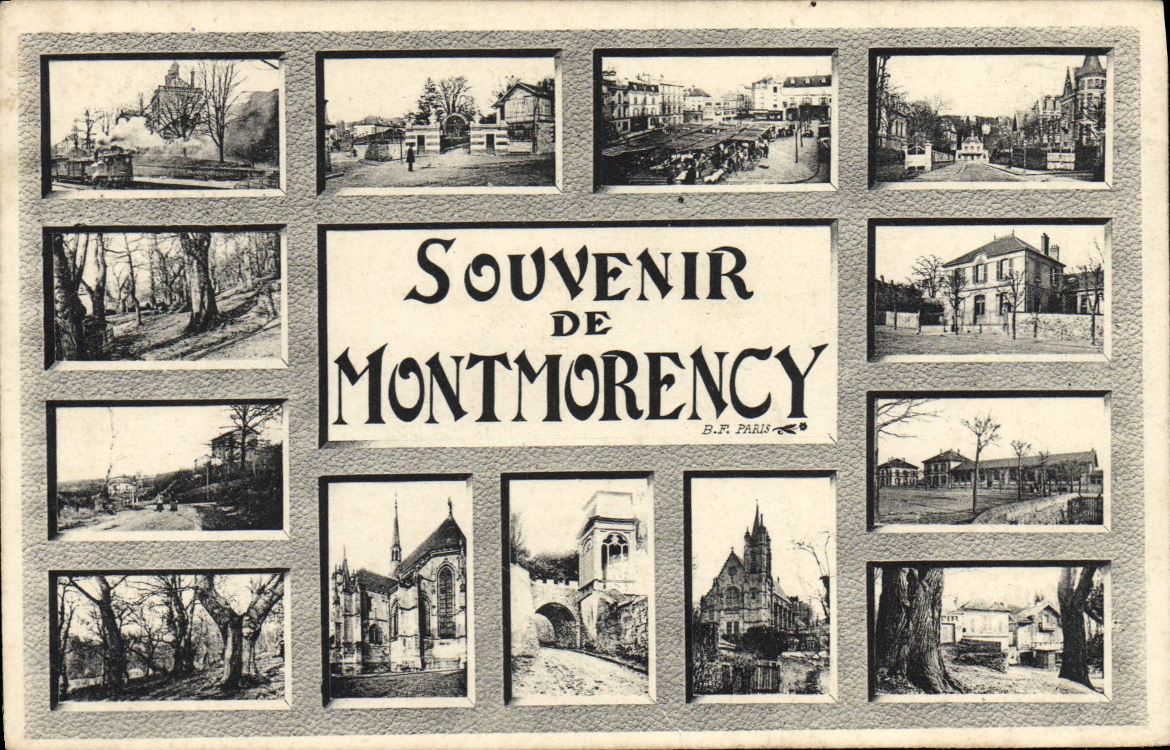 VINTAGE POSTCARD To remember De Montmorency
