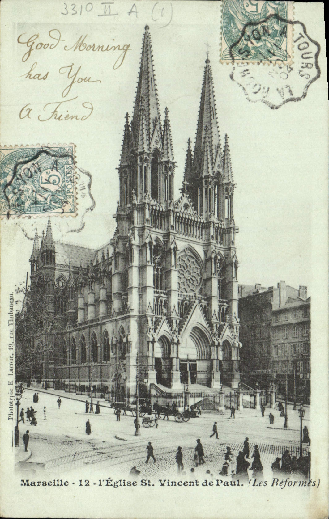 CPA Marseille L'eglise Saint Vincent de Paul Les reformes 
