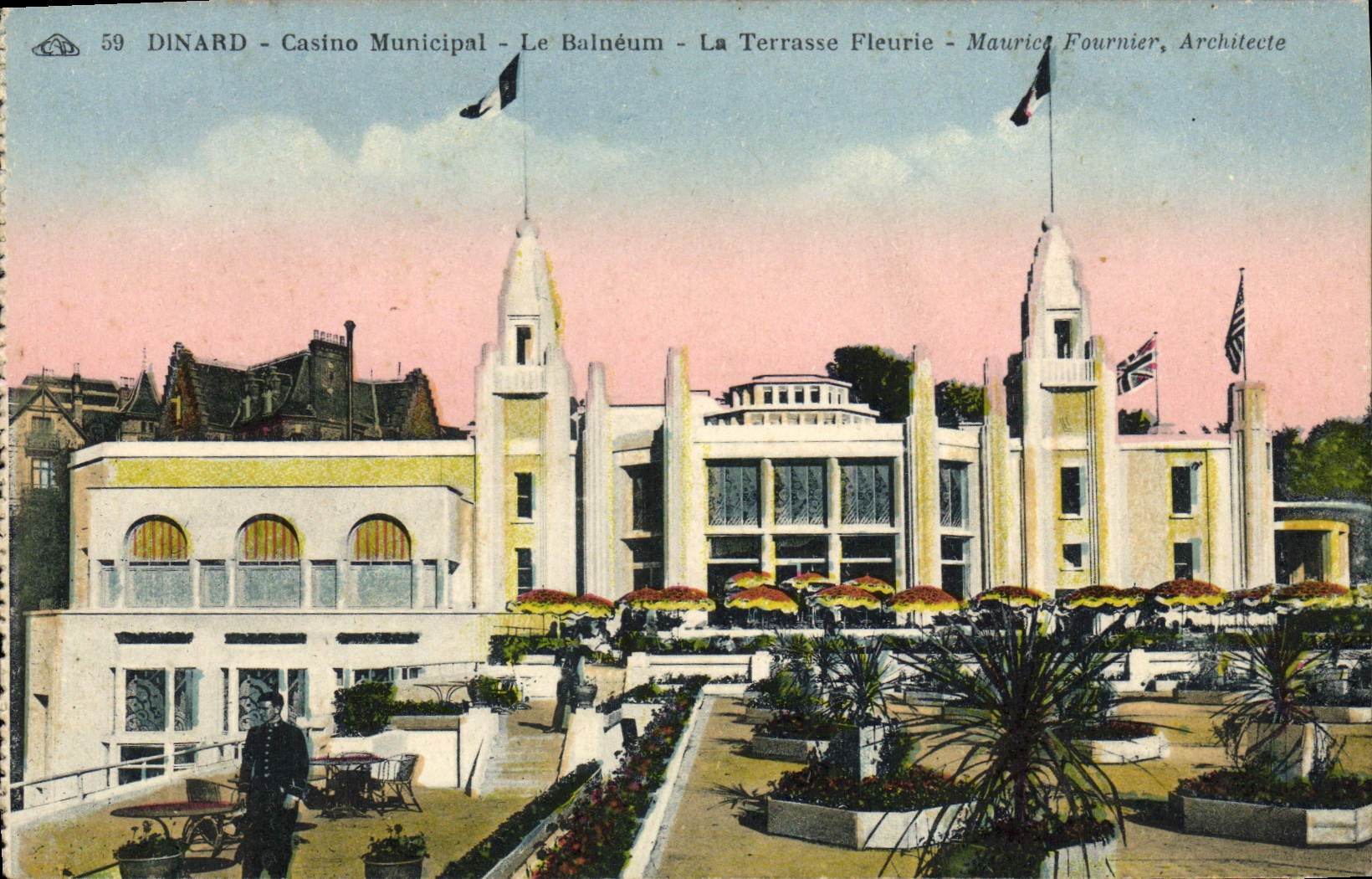 CPA Dinard Casino Municipal Le Balneum La Terrasse Fleurie 