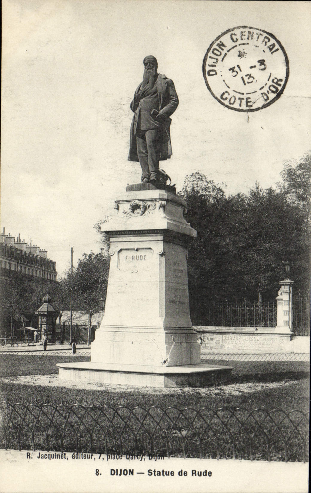 CPA Dijon Statue De Rude